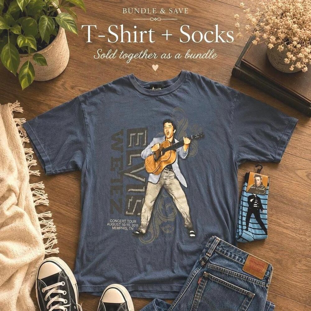 Elvis Presley Graceland Graphic T Shirt XL Memphis Tennessee Rock N Roll Retro